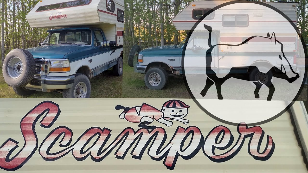 Old School Overlander 1994 OBS Ford F250 & 1983 Scamper Truck Camper