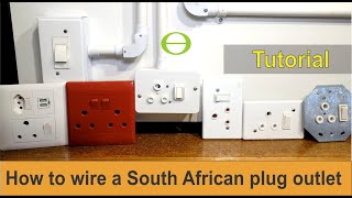 How to wire any South African wall plug outlet / socket - Tutorial