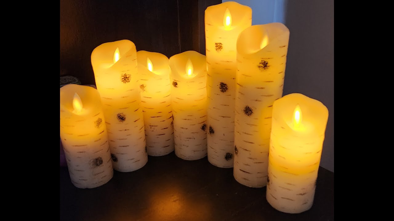 Flameless Battery Operated Candles that look REAL!
