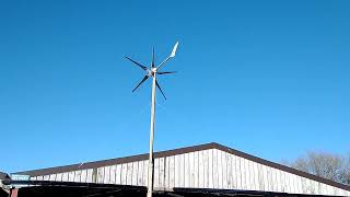 Istabreeze i1500 wind turbine and controller.24v connected to 12v solar