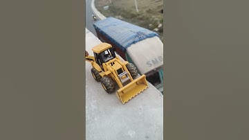 Diecast Scale Model JCB BulldozerExcavator Loading UnloadingExtreme Offroading 1:18 Miniature