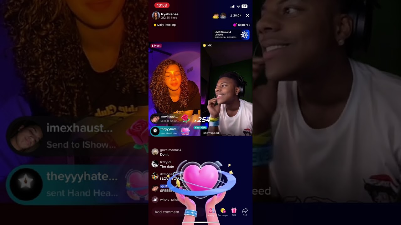 Speed and Girlfriend get Heated on TikTok live