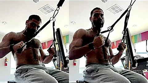 Cable Chest Workout with Muscular Daddy Ricky Larkin