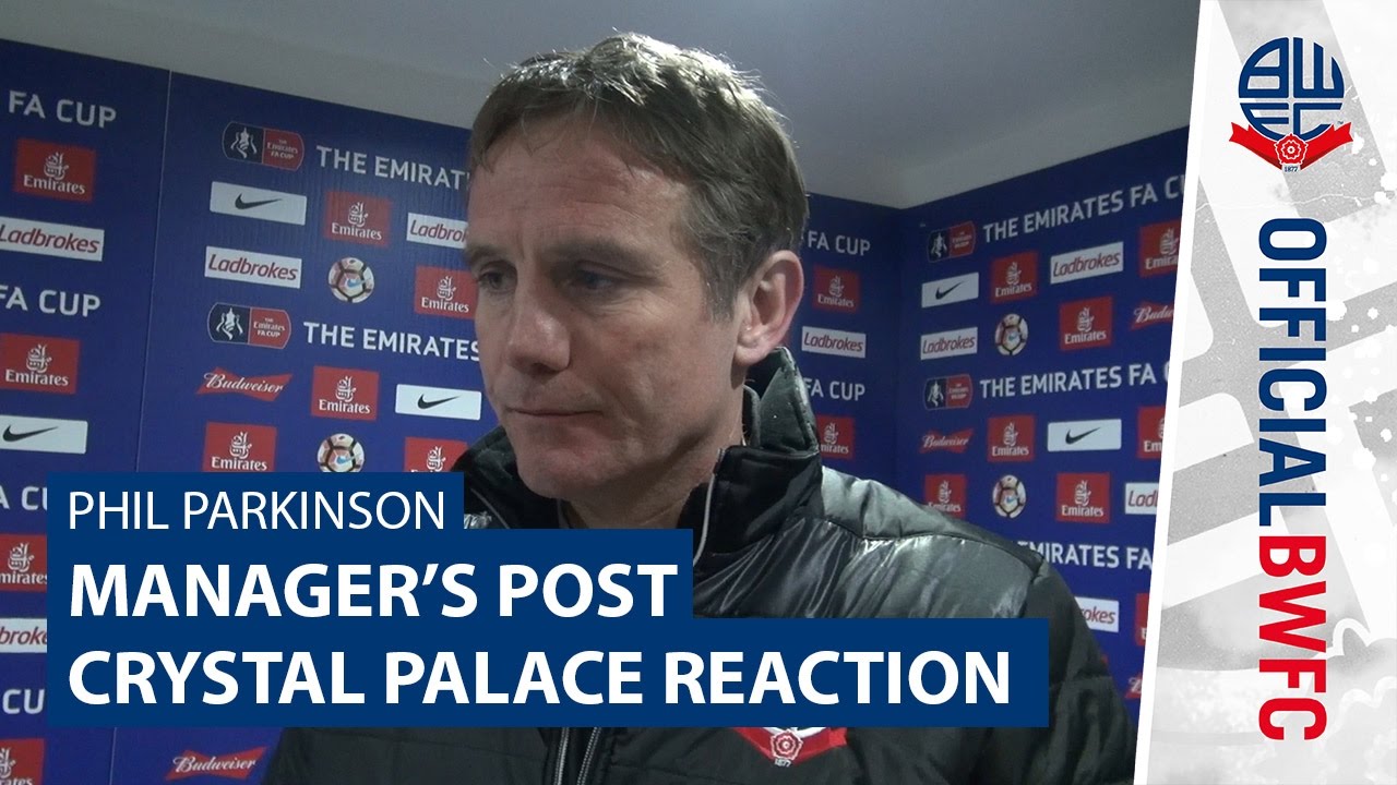 PHIL PARKINSON | Manager's post-Crystal Palace reaction football score