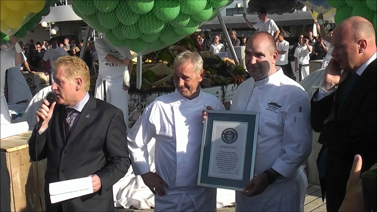 Wereldrecord de grootste Fruit de Mer SS Rotterdam YouTube