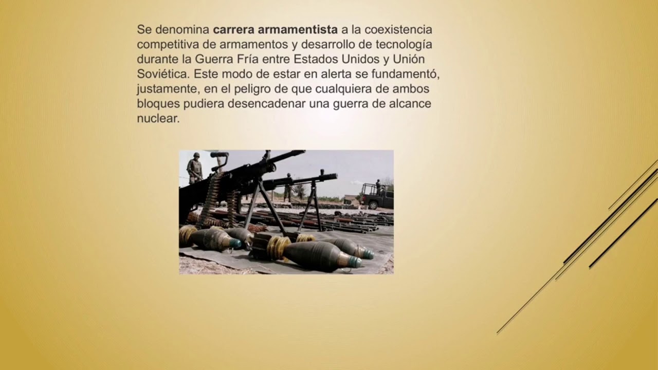 Carrera armamentista (video explicativo) YouTube Carrera armamentista (video explicativo) YouTube