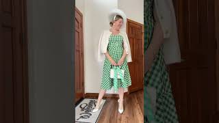 EPIC Green Gingham Spring OOTD