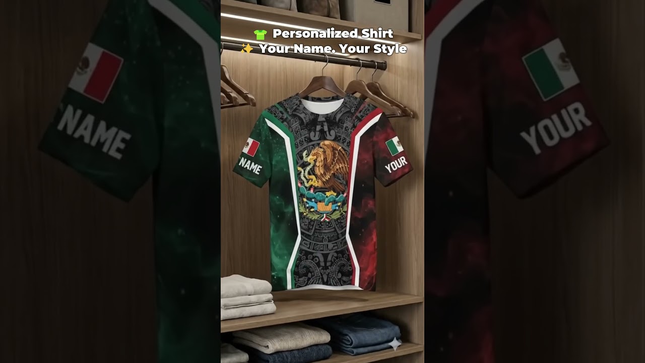 Customized Name Mexico Eagle 3D T-Shirt - 3DTS141023-00521 - FKH
