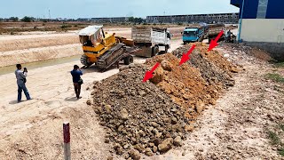 Just Now Show Activities Bulldozer Unloading Push Rocks Soil Filling Land Up New Project by W Machinery 1,314 views 2 weeks ago 1 hour, 4 minutes