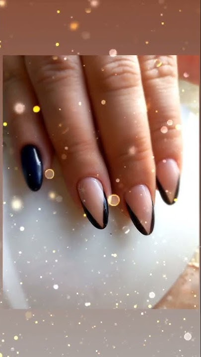Дизайн ногтей 🖤💫🖤💫 Маникюр гелевое покрытие 🖤💫🖤💫 - YouTube