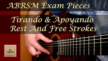 Guitar Tirando Rest And Apoyando Free Strokes