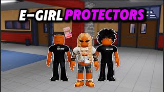 Celebrity Trolling As A E-GIRL PROTECTER In Roblox Fight In A School Wealth