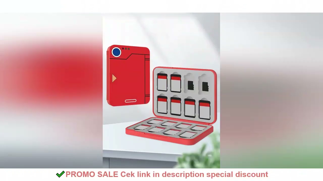 Suitable for Switch game card magnetic absorption cassette reader 16 in 1 red