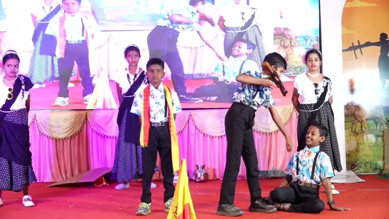 Retro to metro dance performance by our 5th standard students 🥰#bilagi# kids 