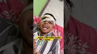 Younger & elder brother studying together🤣🤣 #shorts #trending #funny #comedy