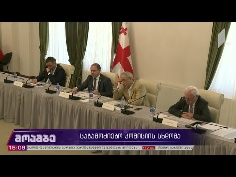 საგამოძიებო კომისიის სხდომა