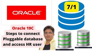 7-1) Oracle 19C Connect from container database to Pluggable Database || Access HR user in Pluggable