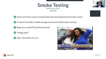 What is smoke testing?