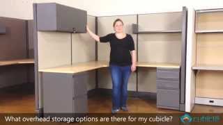 What Overhead Storage Options are Available for my Cubicle?