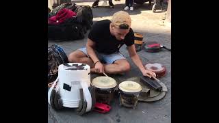 Street Drummer In Florence - Damat Drummer