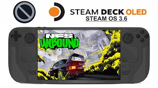 Need for Speed Unbound on Steam Deck OLED with Steam OS 3.6
