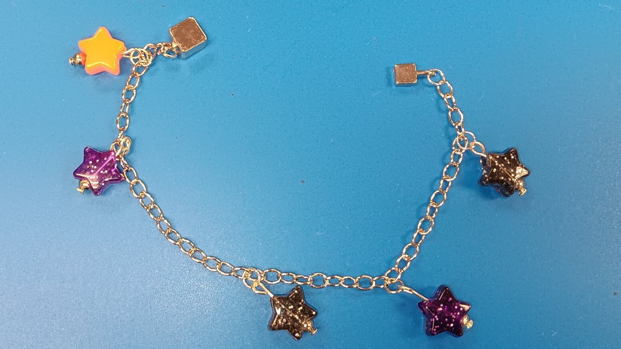 Reuse That Swag! - Star Beads Charm Bracelet - YouTube