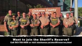 Celebrity Reserve Scenario Training   (Clackamas County Sheriff's Office) Profile