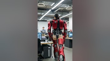 Prototype Humanoid Suit Operation#robotsuit #nextgen #robot #exosuit