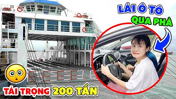 THỬ THÁCH 24H TẬP LÁI XE HƠI | CHỊ VÊ LÁI XE QUA PHÀ CÁT LÁI - VÊ VÊ CHANNEL