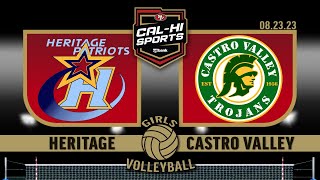 Heritage at Castro Valley Girls Volleyball 8.23.23 screenshot 5