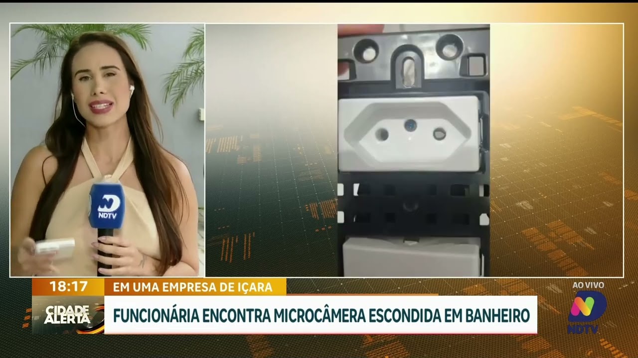 Funcionária encontra microcâmera escondida em banheiro de empresa em Içara