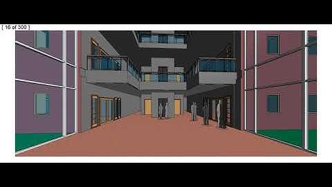 Revit Commercial Building interior walk through.