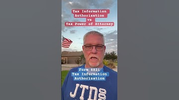 Form 8821 vs. Form 2848: Understanding IRS Authorization Forms | Joe Hopkins CPA Explains #irshelp
