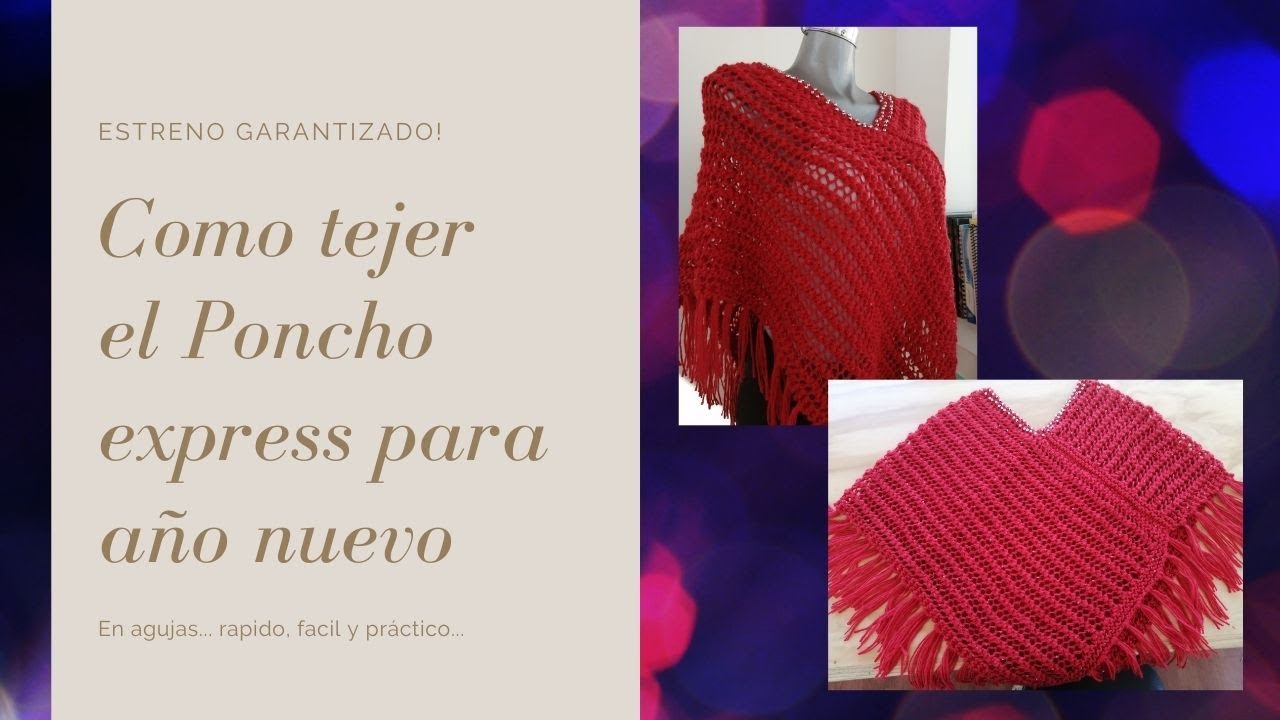 PONCHO EXPRESS PARA AÑO NUEVO CLASE 2