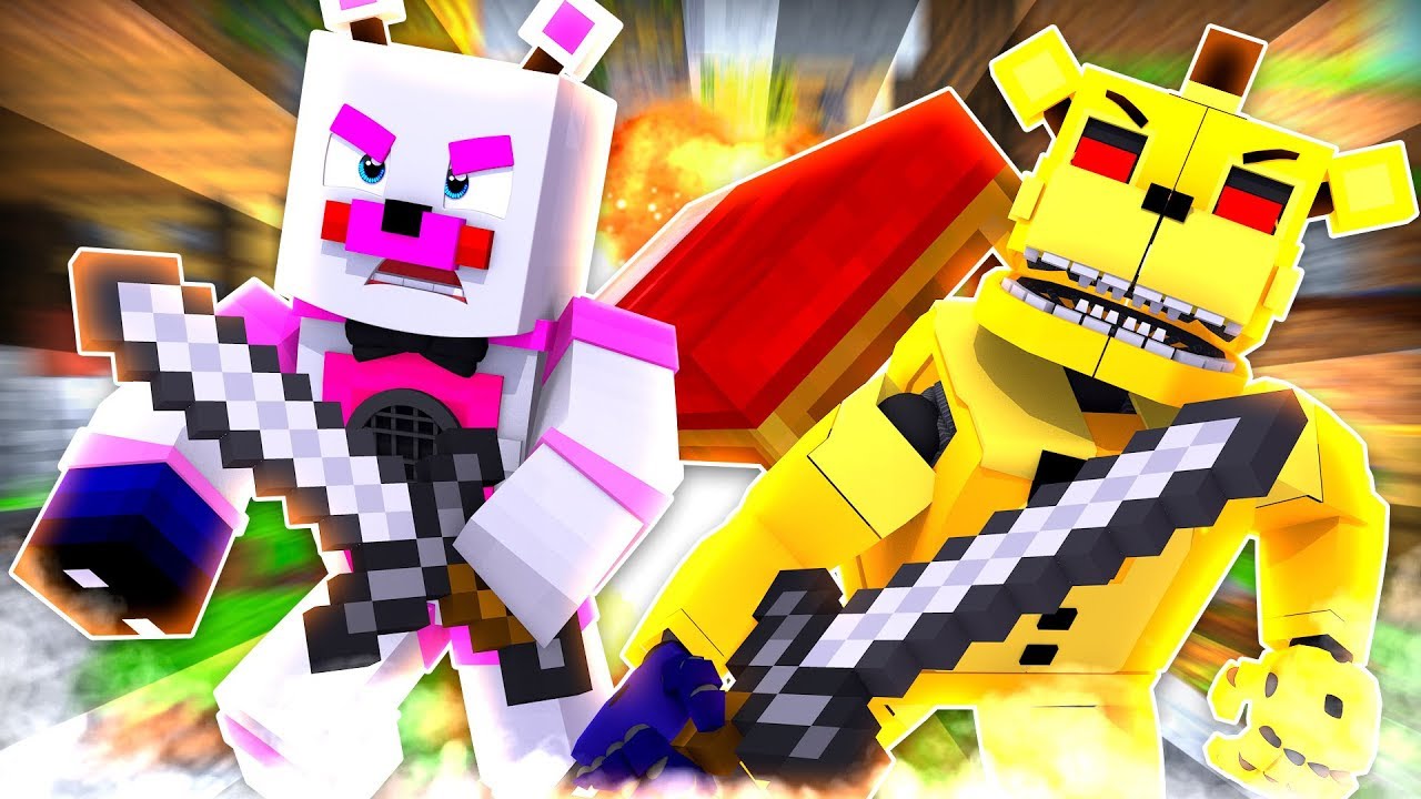 Funtime Freddy and Golden Freddy Play Bedwars ?! | Minecraft FNAF Roleplay fnaf sister location jogar