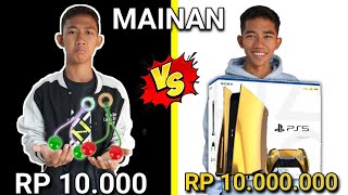 TANTANGAN MAINAN MURAH VS MAINAN MAHAL!!!😱 | LATTO LATTO VS PS 5 SERUAN MANA?? | Mikael TubeHD