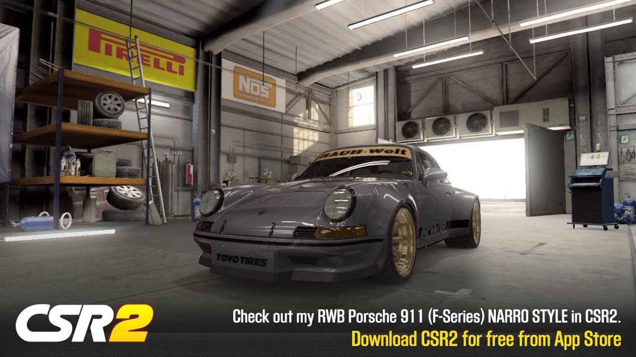 CSR2 - RWB 911 (F-Series) NARRO STYLE (gold) - tune & shift - 9.986 ...
