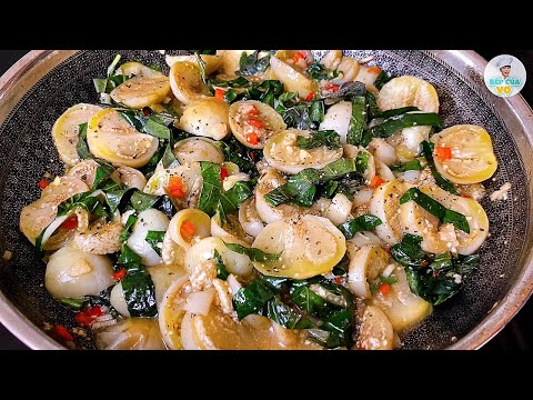 Video Cách làm CÀ PHÁO XÀO LÁ LỐT vừa dẻo vừa thấm | Món ăn... - youtube