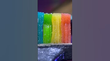 Rainbow  candy with Hot knife #shorts