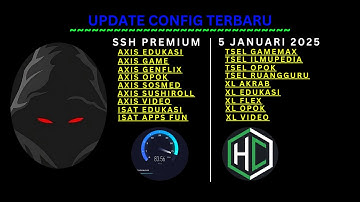 UPDATE || CONFIG HC TERBARU || AXIS GAME TELKOMSEL Xl INDOSAT SSH PREMIUM ( 9 JANUARI )