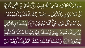جزء 17 من القران الكريم/سورة الأنبياء بصوت الشيخ ماهر المعيقلي.