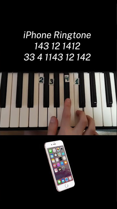 iPhone ringtone marimba on piano 🎹 tutorial