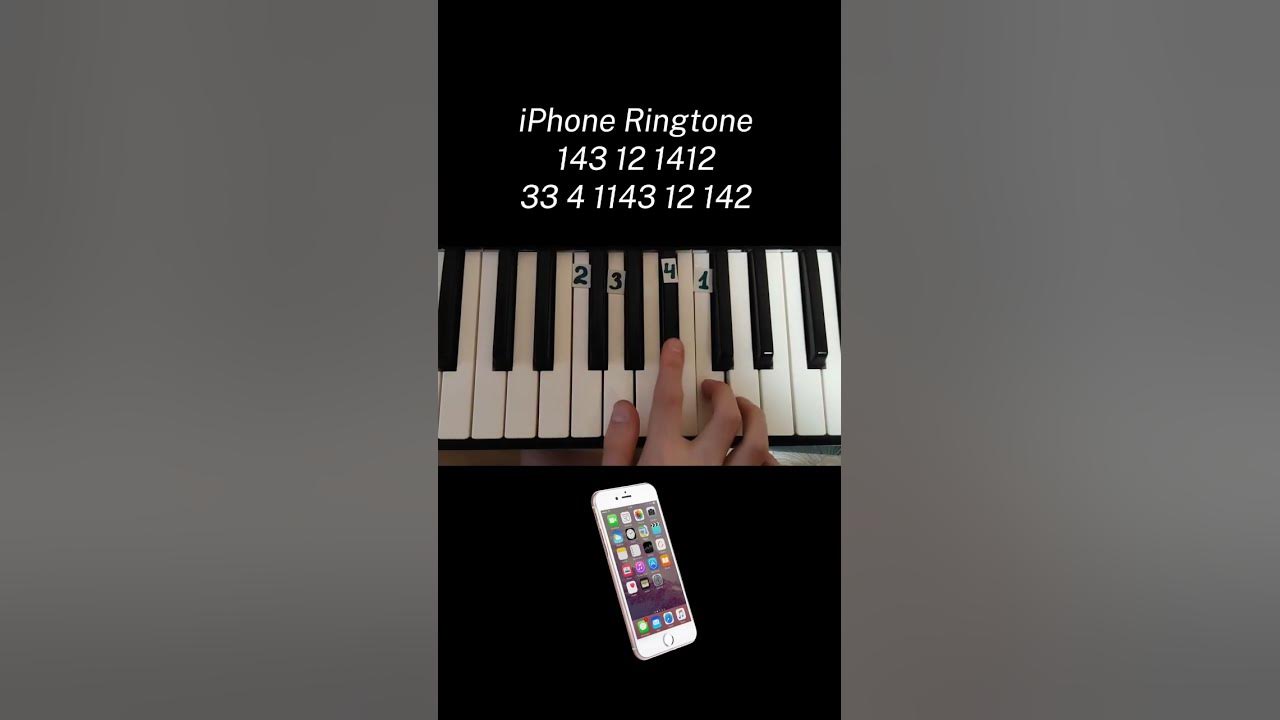 iPhone ringtone marimba on piano 🎹 tutorial