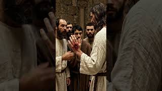 Jesus shows His Hand to Disciples #bible