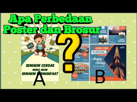 Video: Perbedaan Antara Selebaran Dan Poster