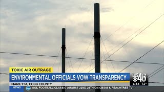 After hundreds pack meeting in Cobb, debate over toxic air transitions to Newton County