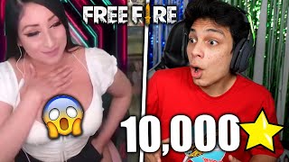 ¡DONANDO DINERO a MUJERES STREAMERS que JUEGAN FREE FIRE! #6 $10,000 ⭐ *me rechazan por feo*