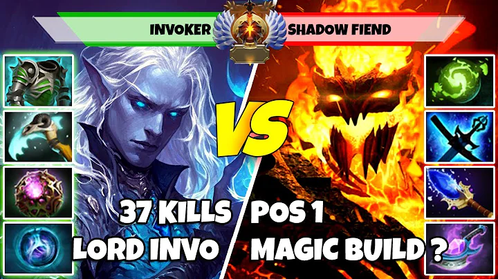 INVOKER (Mid) vs SHADOW FIEND (Carry) - Epic Battle Of Immortal Rank Dota 2 Players - Z Dota 2