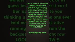 Nova - Look Out Below (Lyrics)