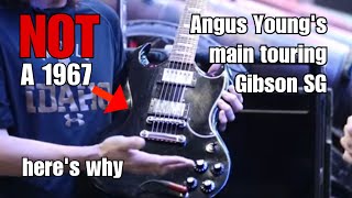 Angus Young's Main Touring Gibson SG is NOT a 1967 | Here is Why | With Serial Number Check